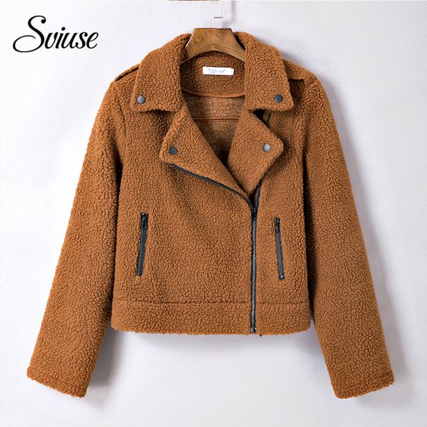 women faux fur biker jacket winter casual zipper warm motorcycle jackets female fashion streetwear long-sleeve shaggy outerwear, Black
women faux fur biker jacket winter casual zipper warm motorcycle jackets female fashion streetwear long-sleeve shaggy outerwear, Black