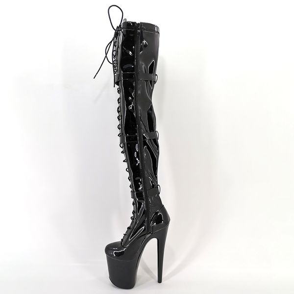 leecabe 20cm/8inch women's platform disco party high heels shoes pole dance boot, Black
leecabe 20cm/8inch women's platform disco party high heels shoes pole dance boot, Black