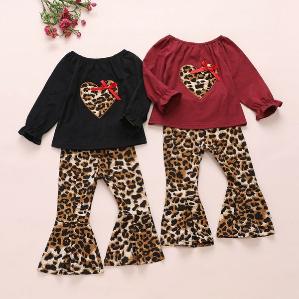 pudcoco baby girls clothes set infant baby girl t-shirt long flare sleeve + leopard print flares pants outfit, White
pudcoco baby girls clothes set infant baby girl t-shirt long flare sleeve + leopard print flares pants outfit, White