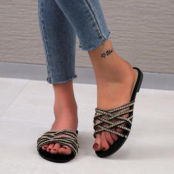 vintage slip on crystal flip flops woman shoes new arrival bling women's summer footwear non-slip breathable flats flip flops, Black
vintage slip on crystal flip flops woman shoes new arrival bling women's summer footwear non-slip breathable flats flip flops, Black