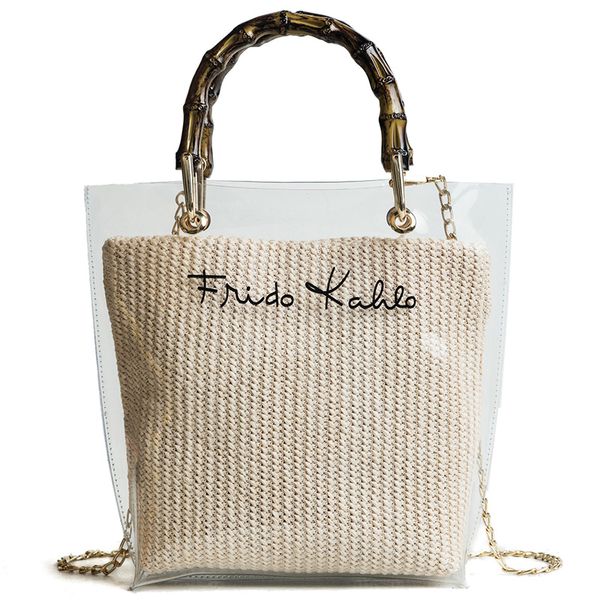 fashion women chain handbag pvc clear transparent jelly shoulder bags cute girl summer bamboo handle messenger bag party clutch
fashion women chain handbag pvc clear transparent jelly shoulder bags cute girl summer bamboo handle messenger bag party clutch