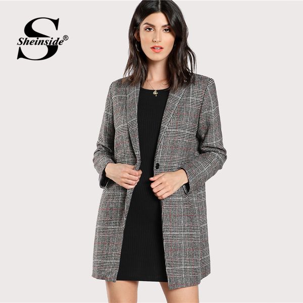 sheinside plaid turn-down collar workwear coat office ladies single breasted long sleeve pocket regular fit women autumn coats, Tan;black
sheinside plaid turn-down collar workwear coat office ladies single breasted long sleeve pocket regular fit women autumn coats, Tan;black