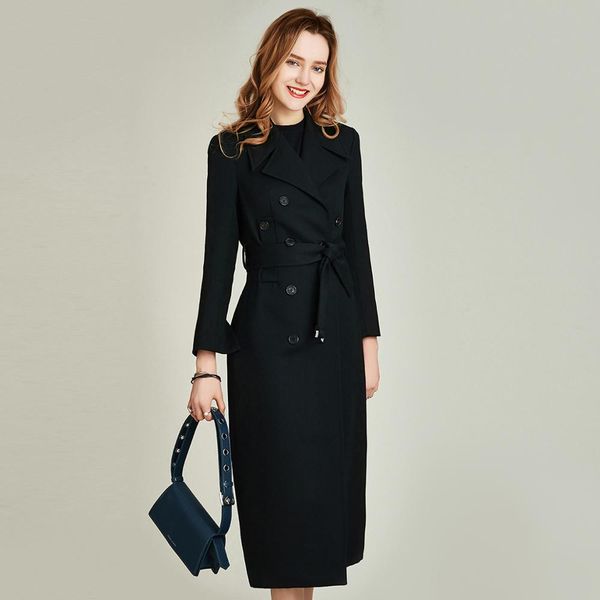 havva 2020 spring and autumn new british style black knee-length trench coat female slim waist solid color w4192, Tan;black
havva 2020 spring and autumn new british style black knee-length trench coat female slim waist solid color w4192, Tan;black