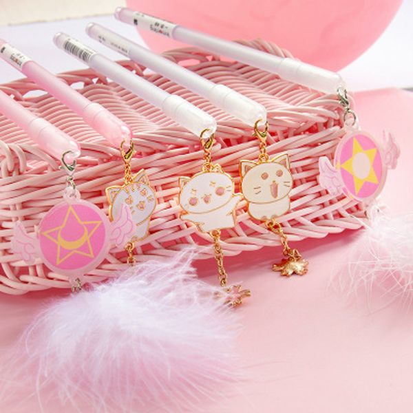 1pcs cat pendant gel pens 0.5mm kawaii stationary cute pens student kawaii pen novelty cute gel pen school supplies
1pcs cat pendant gel pens 0.5mm kawaii stationary cute pens student kawaii pen novelty cute gel pen school supplies
