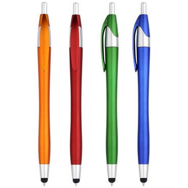 

20 Pieces Capacitance Pen 2 In 1 Useful Mobile Phone Touch Screen Stylus Painting Pen Writing Pens Office School Ballpoint Pen