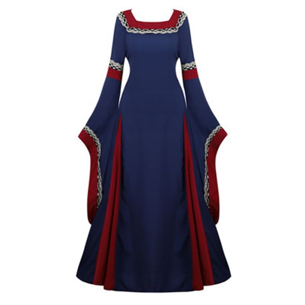 renaissance costume women medieval dress vintage retro gown loor length irish over long dresses halloween cosplay costumes, Black;red
renaissance costume women medieval dress vintage retro gown loor length irish over long dresses halloween cosplay costumes, Black;red