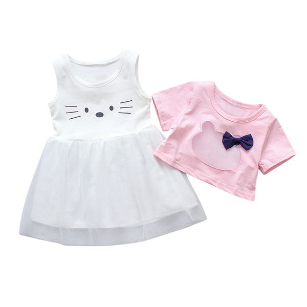 Autumn Baby Boy Girl Clothes Sets Toddler Newborn Short Sleeve Tops Sleeveless Cartoon Print Mesh Dress Outfits roupa infantil
Autumn Baby Boy Girl Clothes Sets Toddler Newborn Short Sleeve Tops Sleeveless Cartoon Print Mesh Dress Outfits roupa infantil