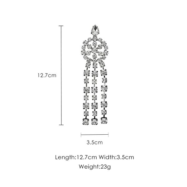 temperament long personality fashion exaggerated fringed artificial rhinestone earrings female j190628, Golden
temperament long personality fashion exaggerated fringed artificial rhinestone earrings female j190628, Golden