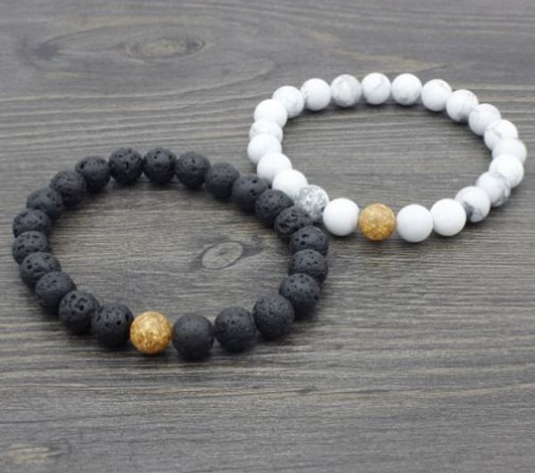 8mm uyi4353 reiki chakra black stone volcanic lava bracelet elastic white howlite buddha yoga charm stone bead bangles, Golden;silver
8mm uyi4353 reiki chakra black stone volcanic lava bracelet elastic white howlite buddha yoga charm stone bead bangles, Golden;silver