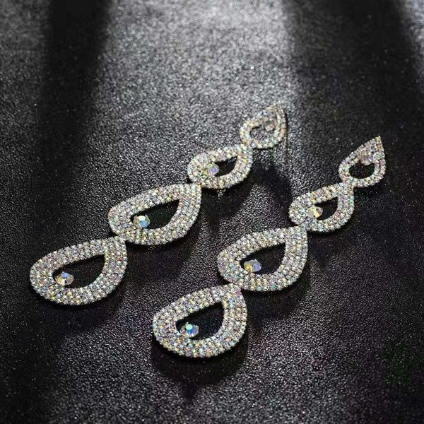 fashiont water drop bridal wedding dangle earrings for women luxury designer bling diamond heart earring engagement dinner jewelry love gift, Silver
fashiont water drop bridal wedding dangle earrings for women luxury designer bling diamond heart earring engagement dinner jewelry love gift, Silver