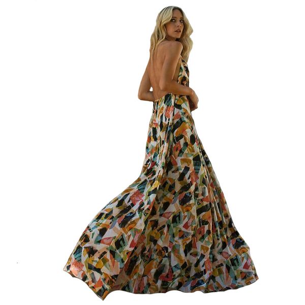 boho womens sleeveless halter v neck floral long dress evening party beach summer backless maxi dress, Black;gray
boho womens sleeveless halter v neck floral long dress evening party beach summer backless maxi dress, Black;gray