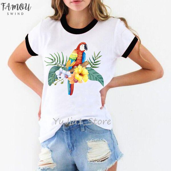 toucan bird cockatoo with tropical flowers print women tshirt women summer white t shirt female t shirt harajuku kawaii clothes
toucan bird cockatoo with tropical flowers print women tshirt women summer white t shirt female t shirt harajuku kawaii clothes