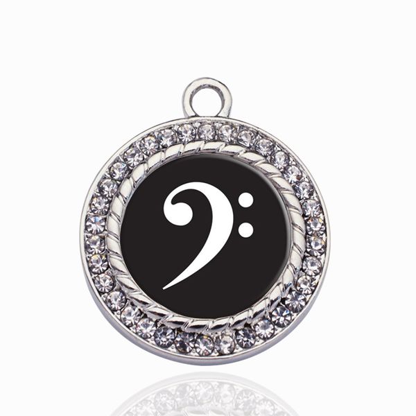 bass clef circle charm charms pendant for diy necklace bracelet jewelry making handmade accessories, Bronze;silver
bass clef circle charm charms pendant for diy necklace bracelet jewelry making handmade accessories, Bronze;silver