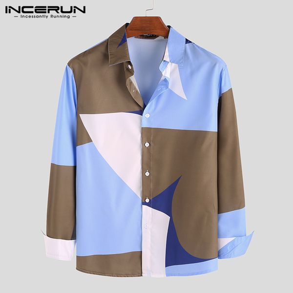 incerun shirt men printed long sleeve fitness lapel streetwear korean style casual stylish brand shirts camisa masculina 2019, White;black
incerun shirt men printed long sleeve fitness lapel streetwear korean style casual stylish brand shirts camisa masculina 2019, White;black