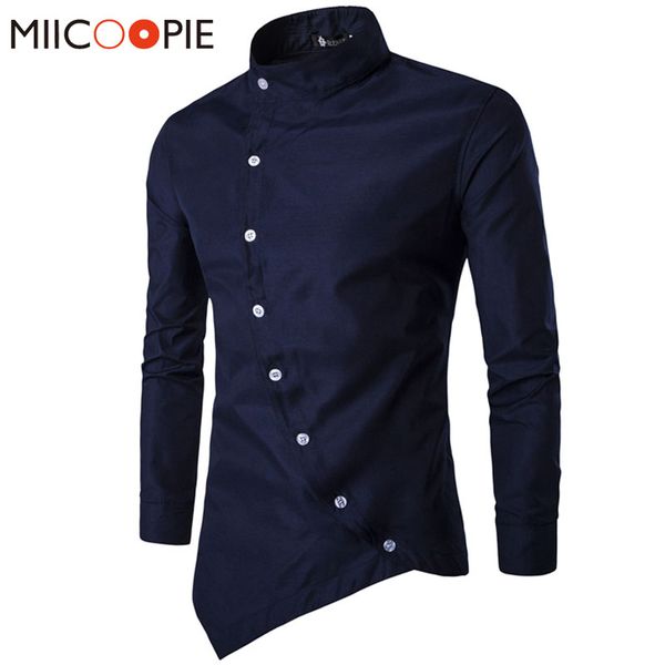 men shirt 2018 personality oblique button irregular men casual shirt clothes long sleeve casual slim fit male xxl, White;black
men shirt 2018 personality oblique button irregular men casual shirt clothes long sleeve casual slim fit male xxl, White;black