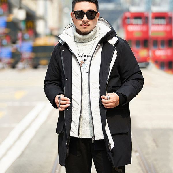 fashion men jacket winter warm fashion casual coat thick warm windproof hooded men coat large size, Black
fashion men jacket winter warm fashion casual coat thick warm windproof hooded men coat large size, Black