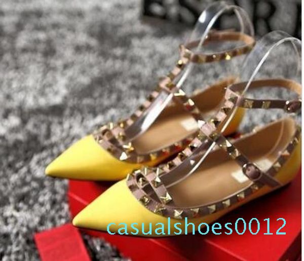 2019 women pumps pointed toe flat fashion women shoes rivets genuine leather ankle strap sandals shoes 35-42 c12, Black
2019 women pumps pointed toe flat fashion women shoes rivets genuine leather ankle strap sandals shoes 35-42 c12, Black