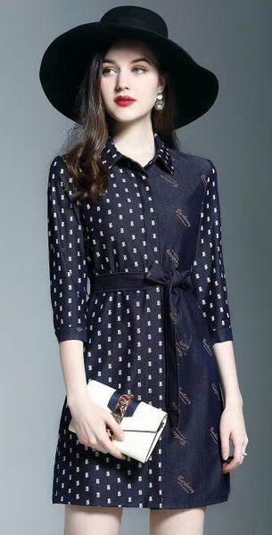 ladies dress stitching polka dot dress mid-length belt slim dresses2020 new denim dresses women's clothing rr1, White;black
ladies dress stitching polka dot dress mid-length belt slim dresses2020 new denim dresses women's clothing rr1, White;black