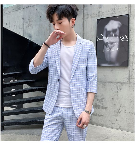 2019 досуг малый костюм мужской slim fit красивый семь очков средний рукав мужской костюм пальто тренд, White;black
2019 досуг малый костюм мужской slim fit красивый семь очков средний рукав мужской костюм пальто тренд, White;black