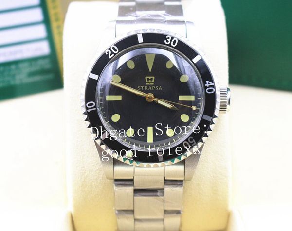 vintage mens mechanical 2813 automatic movement alloy bezel watch men sport sub superlative full steel watches antique 114060 wristwatches, Slivery;brown
vintage mens mechanical 2813 automatic movement alloy bezel watch men sport sub superlative full steel watches antique 114060 wristwatches, Slivery;brown