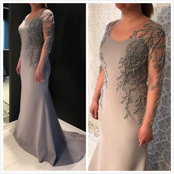 2019 arabic silver mermaid mother of bride dresses beaded long sleeves mother of groom dresses formal party bridesmaid gowns zj20, Black;red
2019 arabic silver mermaid mother of bride dresses beaded long sleeves mother of groom dresses formal party bridesmaid gowns zj20, Black;red