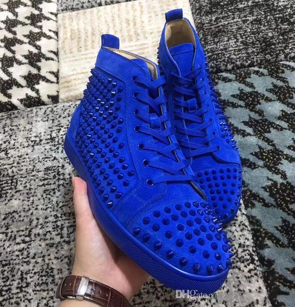 mens designer classic studded sneakers flat shoes mid cut boots spikes red bottom shoes rivets velvet orlato flat casual shoes, Black
mens designer classic studded sneakers flat shoes mid cut boots spikes red bottom shoes rivets velvet orlato flat casual shoes, Black