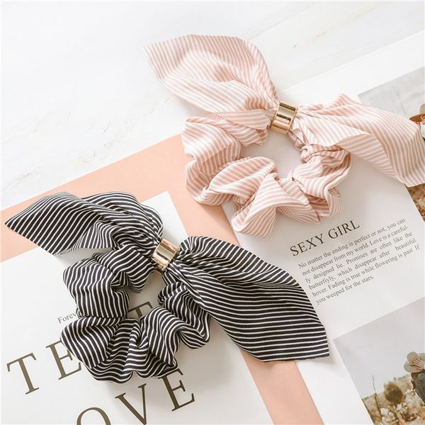 korean cute rabbit ear striped hair accessories metal buckle hair scrunchies elastic hair bands ties rope bands ponytail bands, Golden;silver
korean cute rabbit ear striped hair accessories metal buckle hair scrunchies elastic hair bands ties rope bands ponytail bands, Golden;silver