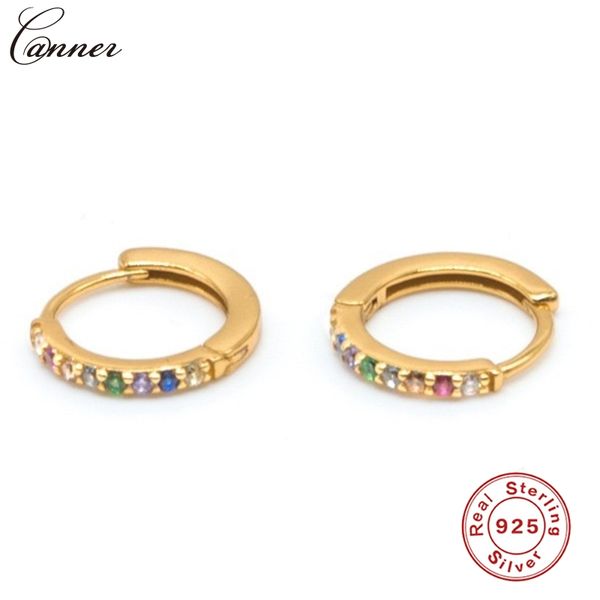 canner rainbow zircon small hoop earrings 925 sterling silver circle earrings for women gold color cz crystal earings 2019 q40, Golden;silver
canner rainbow zircon small hoop earrings 925 sterling silver circle earrings for women gold color cz crystal earings 2019 q40, Golden;silver