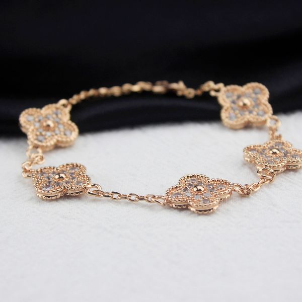 diamond clover bracelet women 925 sterling silver bracelets party wedding gift jewelry, Black
diamond clover bracelet women 925 sterling silver bracelets party wedding gift jewelry, Black