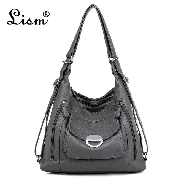 women's bag large capacity soft pu leather handbag 2020 new and trend ladies shoulder messenger bag gray
women's bag large capacity soft pu leather handbag 2020 new and trend ladies shoulder messenger bag gray