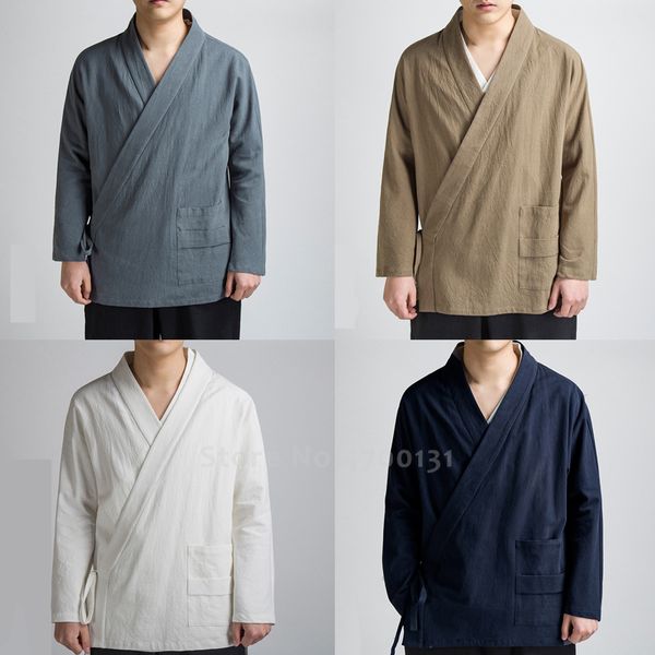 ethnic clothing japanese style kimono jackets traditional chinese tang suit men cotton hanfu robes casual retro cardigan, Red
ethnic clothing japanese style kimono jackets traditional chinese tang suit men cotton hanfu robes casual retro cardigan, Red