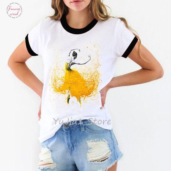 ropa mujer 2019 акварели балета девушки tshirt женщины vogue vintage тенниска camiseta mujer kawaii одежда белая женщина футболка топ, White
ropa mujer 2019 акварели балета девушки tshirt женщины vogue vintage тенниска camiseta mujer kawaii одежда белая женщина футболка топ, White
