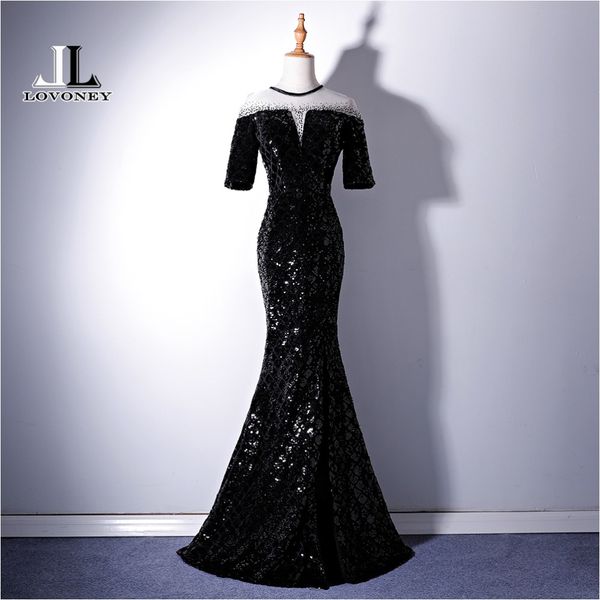 lovoney half sleeves evening dress long sequins side split formal dress woman occasion party dresses evening gown xyg819c, White;black
lovoney half sleeves evening dress long sequins side split formal dress woman occasion party dresses evening gown xyg819c, White;black