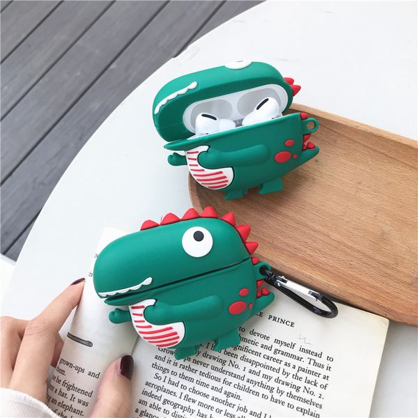 silicone green dinosaur cartoon cute bluetooth wireless earphone headset cover for apple airpods 1 2 pro charging case
silicone green dinosaur cartoon cute bluetooth wireless earphone headset cover for apple airpods 1 2 pro charging case