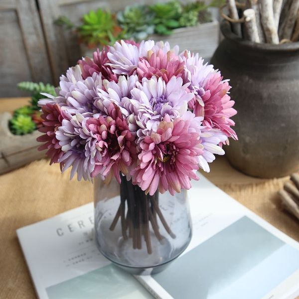 7 heads artificial gerbera bouquet simulation silk flower home christmas party decoration wedding bride hand holding bouquet
7 heads artificial gerbera bouquet simulation silk flower home christmas party decoration wedding bride hand holding bouquet