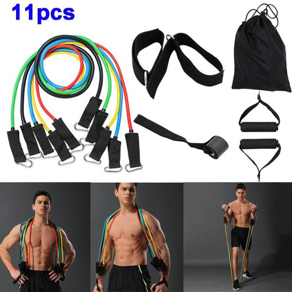 11pcs/set arm expander gyms fitness tpe tubes rubber workout power guidance yoga pull rope resistance bands
11pcs/set arm expander gyms fitness tpe tubes rubber workout power guidance yoga pull rope resistance bands