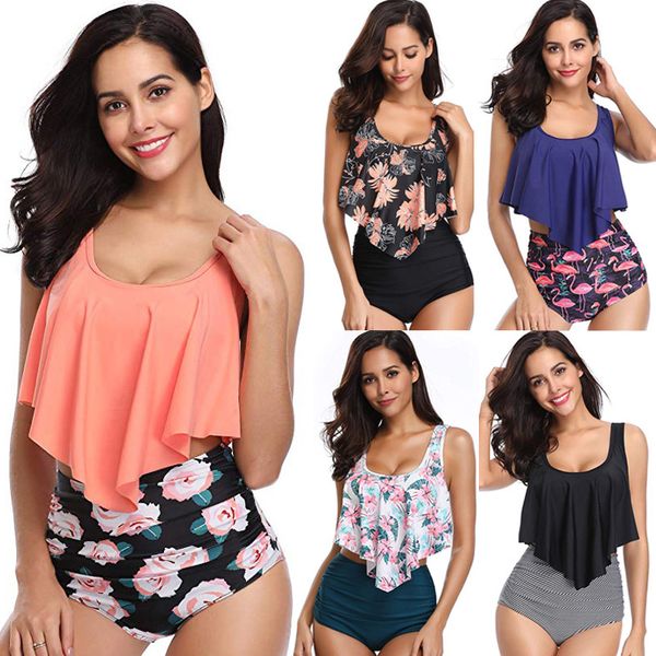 women swimsuits 2019 bikini set print swimwear for women ruffle swimming suits beach two pieces high waist bathing suits
women swimsuits 2019 bikini set print swimwear for women ruffle swimming suits beach two pieces high waist bathing suits