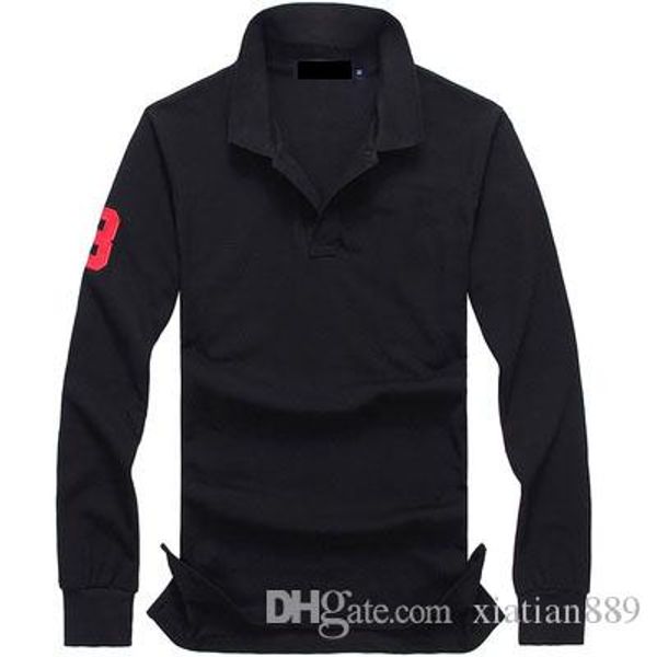 plus size 19 colors polo shirt men solid color casual polo long sleeve summer men's cotton shirt embroidery casual shirt, White;black
plus size 19 colors polo shirt men solid color casual polo long sleeve summer men's cotton shirt embroidery casual shirt, White;black