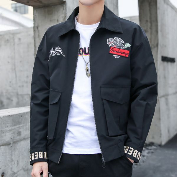 port& men bomber jacket thin slim long sleeve baseball jackets letter zipper windbreaker male outwear brand cloth, Black;brown
port& men bomber jacket thin slim long sleeve baseball jackets letter zipper windbreaker male outwear brand cloth, Black;brown