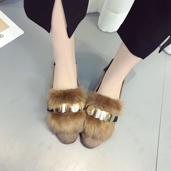 wild casual pointed toe metal lazy female peas shoes new fashion classic fur flat spring non-slip flat shoes women j14-69, Black
wild casual pointed toe metal lazy female peas shoes new fashion classic fur flat spring non-slip flat shoes women j14-69, Black