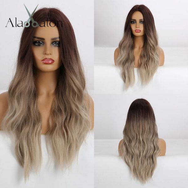 synthetic wigs alan eaton long heat resistant fiber ombre brown gray beige hair middle part natural wave wig for women, Black
synthetic wigs alan eaton long heat resistant fiber ombre brown gray beige hair middle part natural wave wig for women, Black