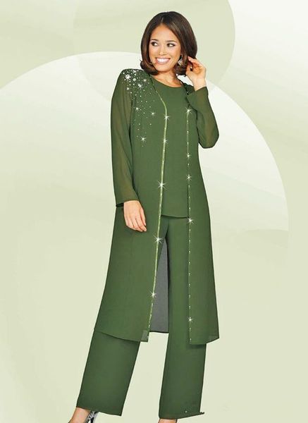 3 pieces 2019 chiffon mother of the bride pant suits jewel long sleeves army green plus size mother dress evening party gowns cheap, Black;red
3 pieces 2019 chiffon mother of the bride pant suits jewel long sleeves army green plus size mother dress evening party gowns cheap, Black;red