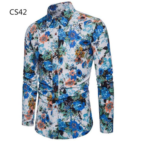 fashion vintage floral prints mens dress shirts long sleeve slim casual ink flowers social camisas masculina man brand clothing, White;black
fashion vintage floral prints mens dress shirts long sleeve slim casual ink flowers social camisas masculina man brand clothing, White;black