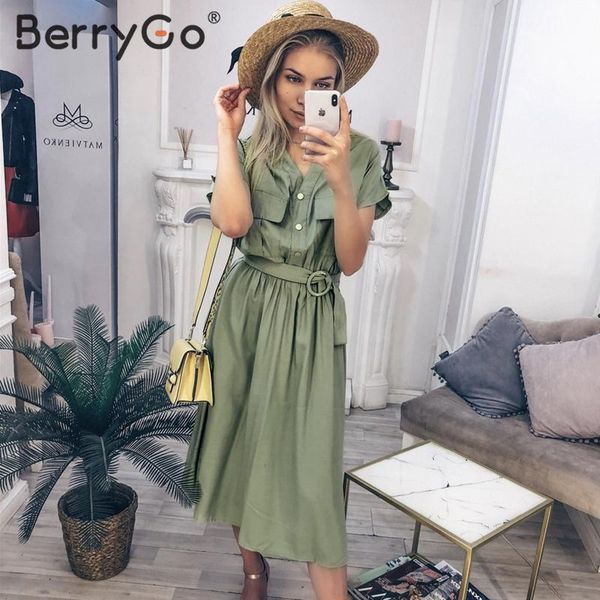 berrygo vintage v-образным вырезом летнее платье женщины повседневная уличная офис дамы карманы платье элегантные кнопки пояс миди платье ve, Black;gray
berrygo vintage v-образным вырезом летнее платье женщины повседневная уличная офис дамы карманы платье элегантные кнопки пояс миди платье ve, Black;gray