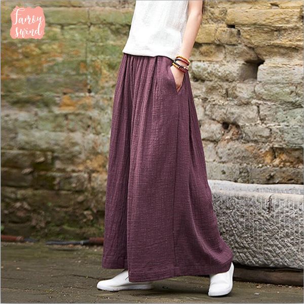 женщины 2019 повседневные брюки сыпучие wide leg винтажный эластичный пояс хлопка брюки вскользь linen крупногабаритные длинные брюки плюс р, Black;white
женщины 2019 повседневные брюки сыпучие wide leg винтажный эластичный пояс хлопка брюки вскользь linen крупногабаритные длинные брюки плюс р, Black;white