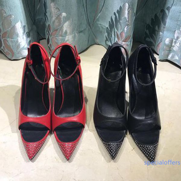 fashion leather high heels edwige peep toe pumps sandals banquet high heel luxury women sandals riveted beaded high heels sandals, Black
fashion leather high heels edwige peep toe pumps sandals banquet high heel luxury women sandals riveted beaded high heels sandals, Black