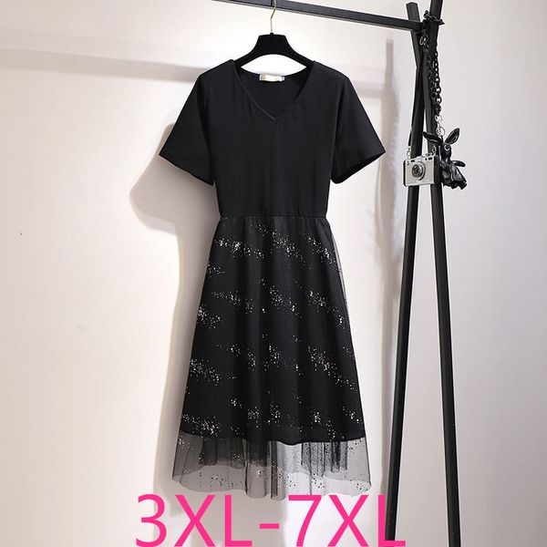 2019 summer plus size dress for women large short sleeve casual elastic waist gauze v neck pleated dresses black 4xl 5xl 6xl 7xl, Black;gray
2019 summer plus size dress for women large short sleeve casual elastic waist gauze v neck pleated dresses black 4xl 5xl 6xl 7xl, Black;gray