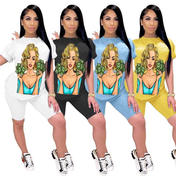 designer tracksuits natural color fashion suits short sleeve knee length pants women clothes cartoon print womens, Gray
designer tracksuits natural color fashion suits short sleeve knee length pants women clothes cartoon print womens, Gray