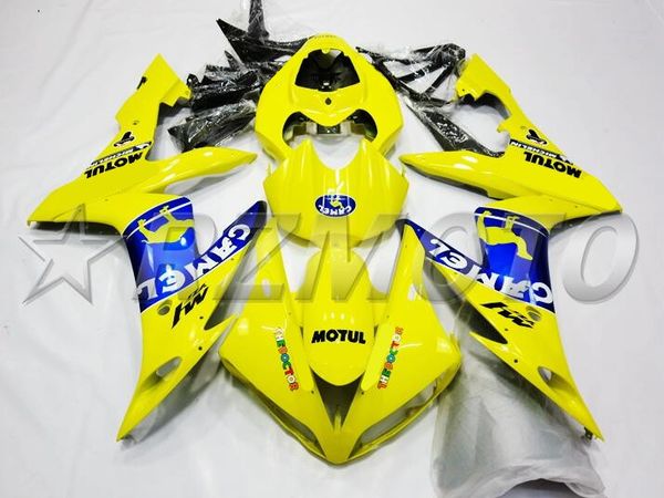 new abs injection mold motorcycle plastic fairings kits fit for yamaha yzf-r1-1000 2004-2006 04 05 06 bodywork set custom yellow blue 
new abs injection mold motorcycle plastic fairings kits fit for yamaha yzf-r1-1000 2004-2006 04 05 06 bodywork set custom yellow blue