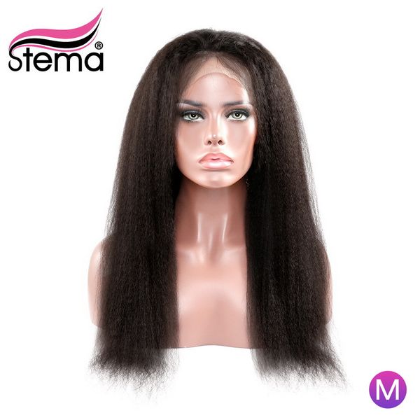 stema kinky straight 360 lace frontal wig 26 28 30 inch 150% density brazilian remy human hair wigs 13x4 lace front wig, Black;brown
stema kinky straight 360 lace frontal wig 26 28 30 inch 150% density brazilian remy human hair wigs 13x4 lace front wig, Black;brown